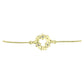 Goldplattiertes Silberarmband mit weißem Diamant