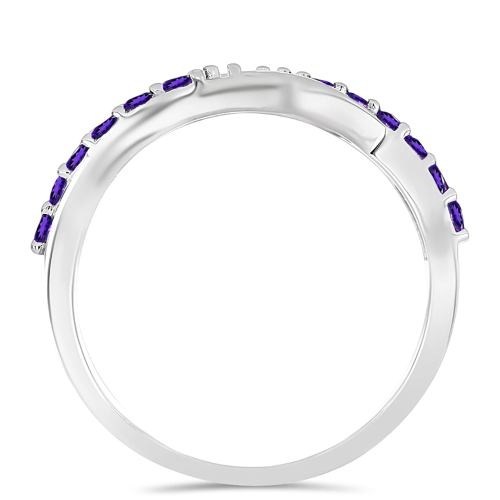 Silberring mit marokkanischem Amethyst