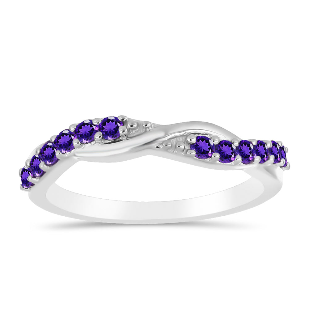 Silberring mit marokkanischem Amethyst 7 