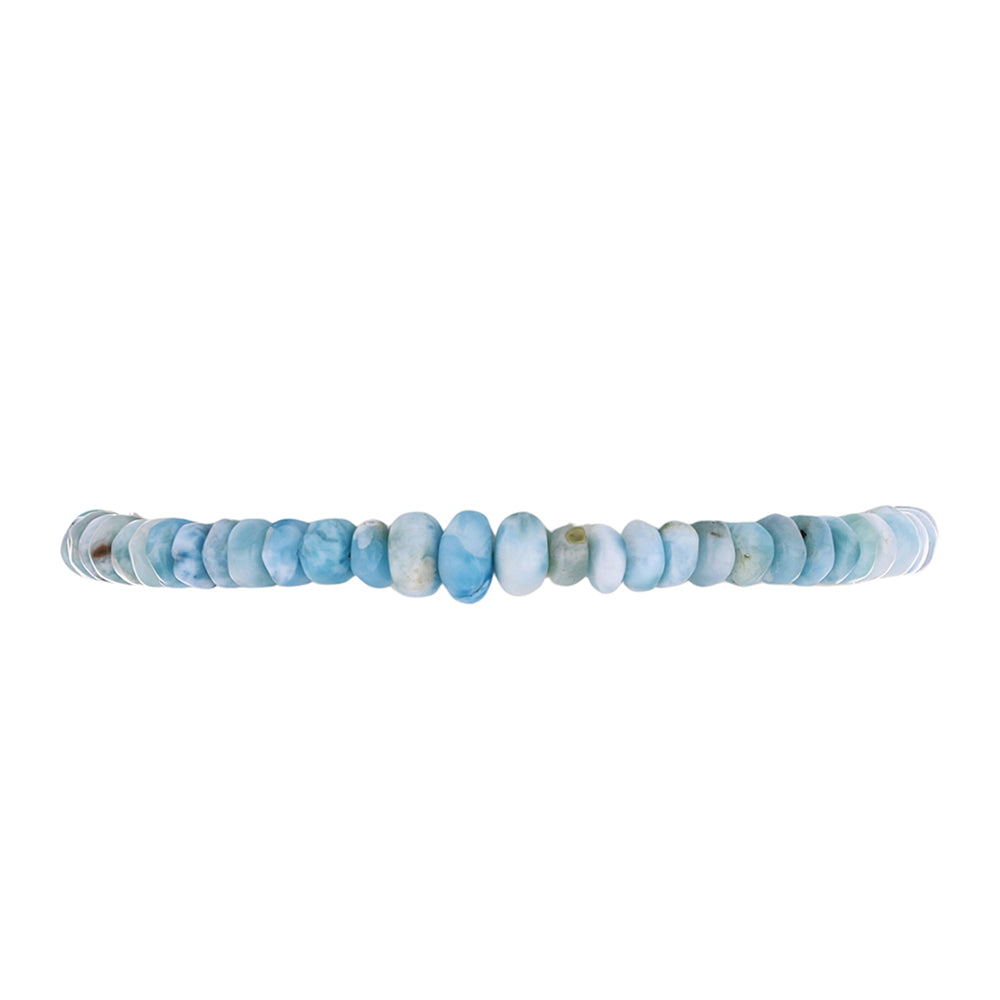 Goldplattiertes Silberarmband mit Larimar