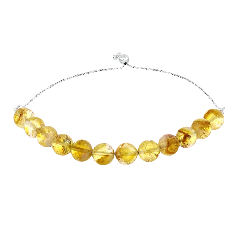 Silberarmband mit goldfarbenem Rio Zitrin 1 