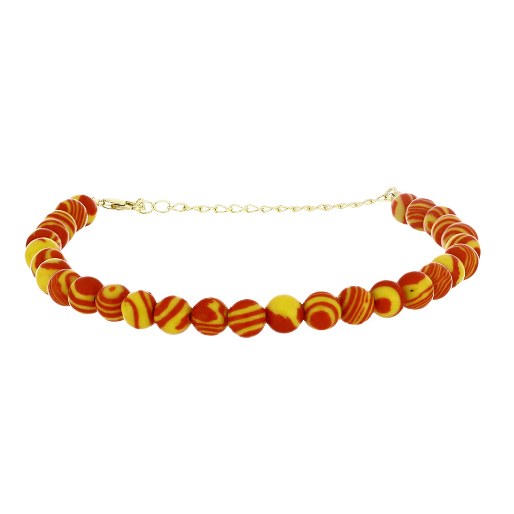 Goldplattiertes Silberarmband mit Mohave-Türkis 1 