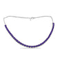 Silberhalskette mit marokkanischem Amethyst