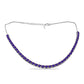 Silberhalskette mit marokkanischem Amethyst