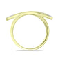 Goldplattierter Silberring mit weißem Diamant