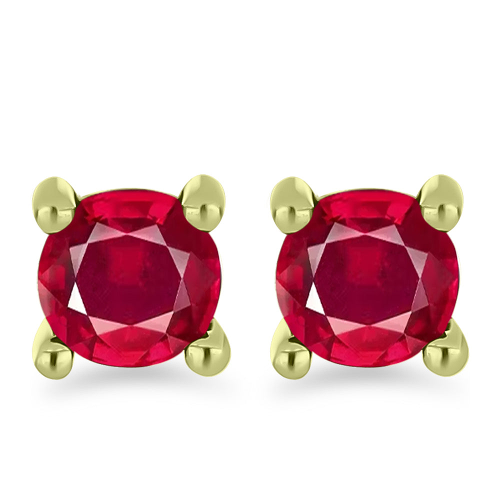 schmuckgarnitur aus Goldplattierte Silber mit weißem Diamant und Rubin aus Madagaskar 10 