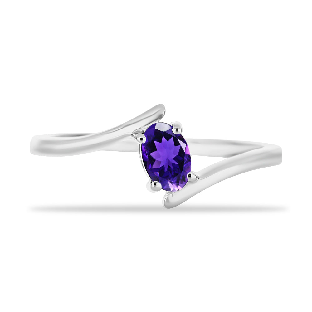 Silberring mit marokkanischem Amethyst 1 