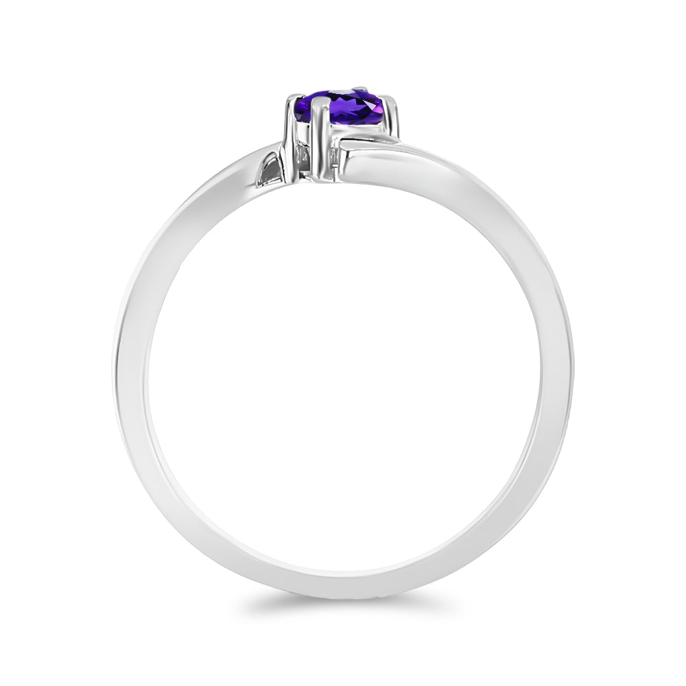 Silberring mit marokkanischem Amethyst 2 