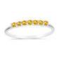 Silberring mit goldfarbenem Rio Zitrin