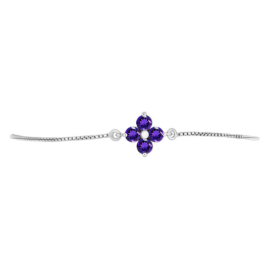 Silberarmband mit marokkanischem Amethyst
