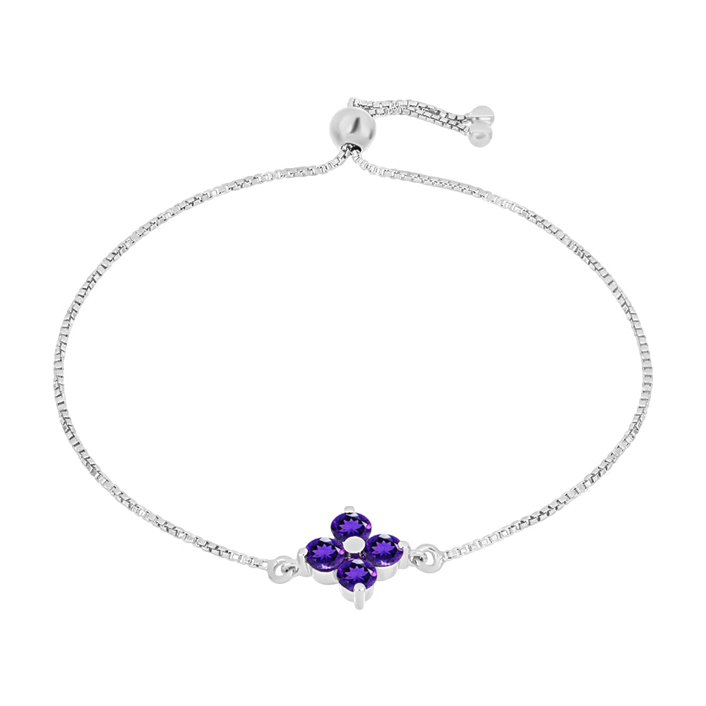 Silberarmband mit marokkanischem Amethyst