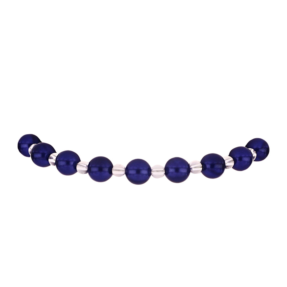 Goldplattiertes Silberarmband mit schwarzer Süßwasserperle