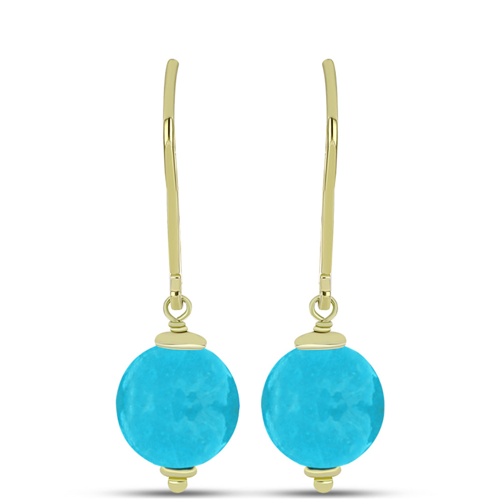 schmuckgarnitur aus Goldplattierte Silber mit blauem Jade