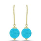 schmuckgarnitur aus Goldplattierte Silber mit blauem Jade