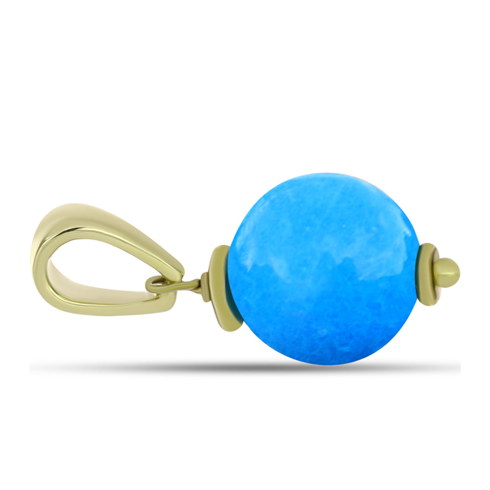 schmuckgarnitur aus Goldplattierte Silber mit blauem Jade 4 