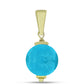 schmuckgarnitur aus Goldplattierte Silber mit blauem Jade