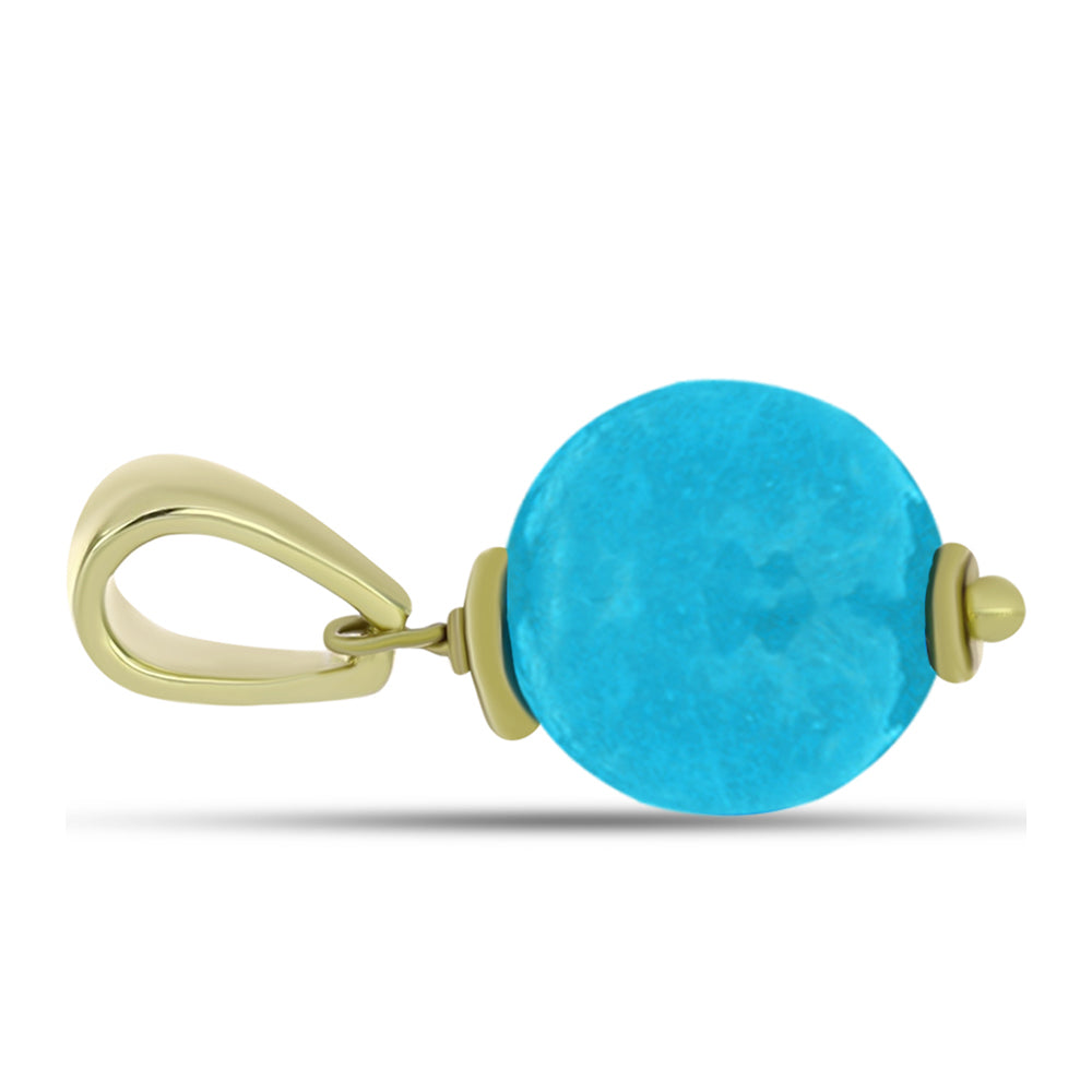 schmuckgarnitur aus Goldplattierte Silber mit blauem Jade 9 