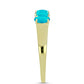 Goldplattierter Silberring mit blauem Jade