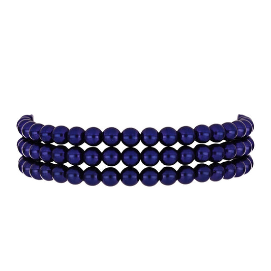 Goldplattiertes Silberarmband mit schwarzer Süßwasserperle