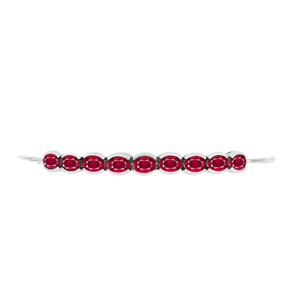 Silberarmband mit Rubin aus Madagaskar 2 