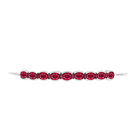 Silberarmband mit Rubin aus Madagaskar