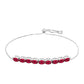 Silberarmband mit Rubin aus Madagaskar