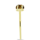 Goldplattierter Silberring mit Cognac-Quarz