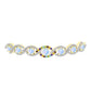 Goldplattiertes Silberarmband mit Regenbogenmondstein