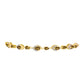 Goldplattiertes Silberarmband mit Cognac-Quarz und weißem Topas