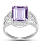 Silberring mit Rose De France Amethyst