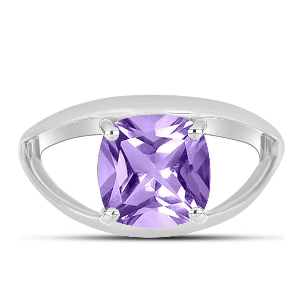 Silberring mit Rose De France Amethyst