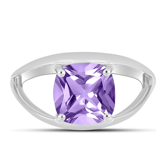 Silberring mit Rose De France Amethyst