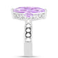 Silberring mit Rose De France Amethyst