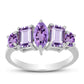 Silberring mit Rose De France Amethyst