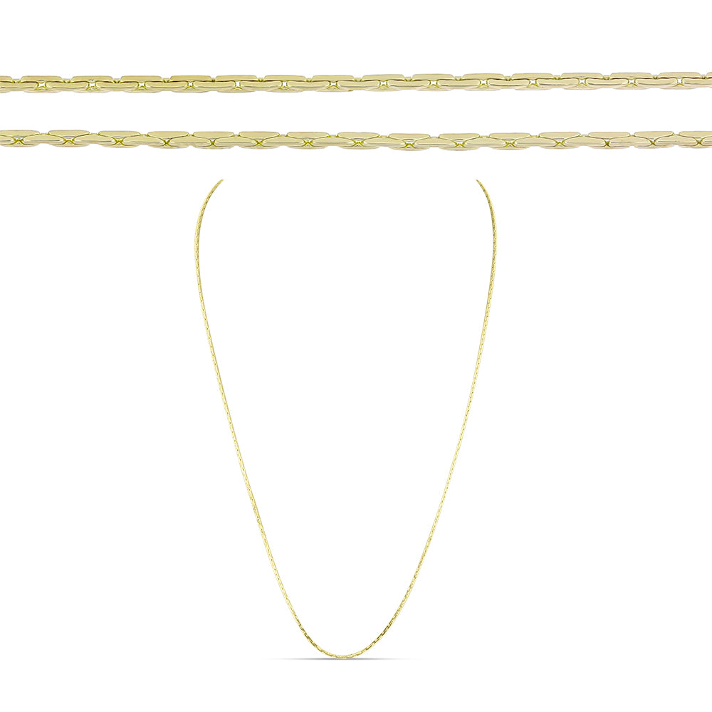 Goldplattierte Silberhalskette