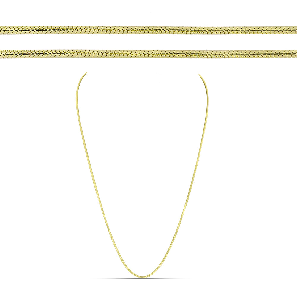 Goldplattierte Silberhalskette 1 