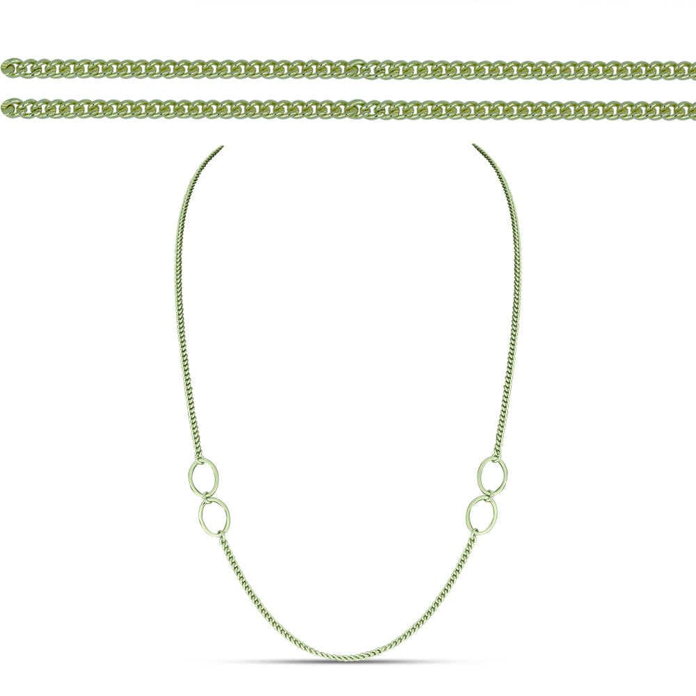 Goldplattierte Silberhalskette