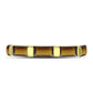 Goldplattierter Silberring mit Cognac-Quarz