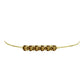Goldplattiertes Silberarmband mit Cognac-Quarz