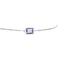 Silberarmband mit Rose De France Amethyst