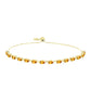 Goldplattiertes Silberarmband mit goldfarbenem Rio Zitrin