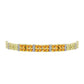 Goldplattiertes Silberarmband mit goldfarbenem Rio Zitrin und weißem Topas