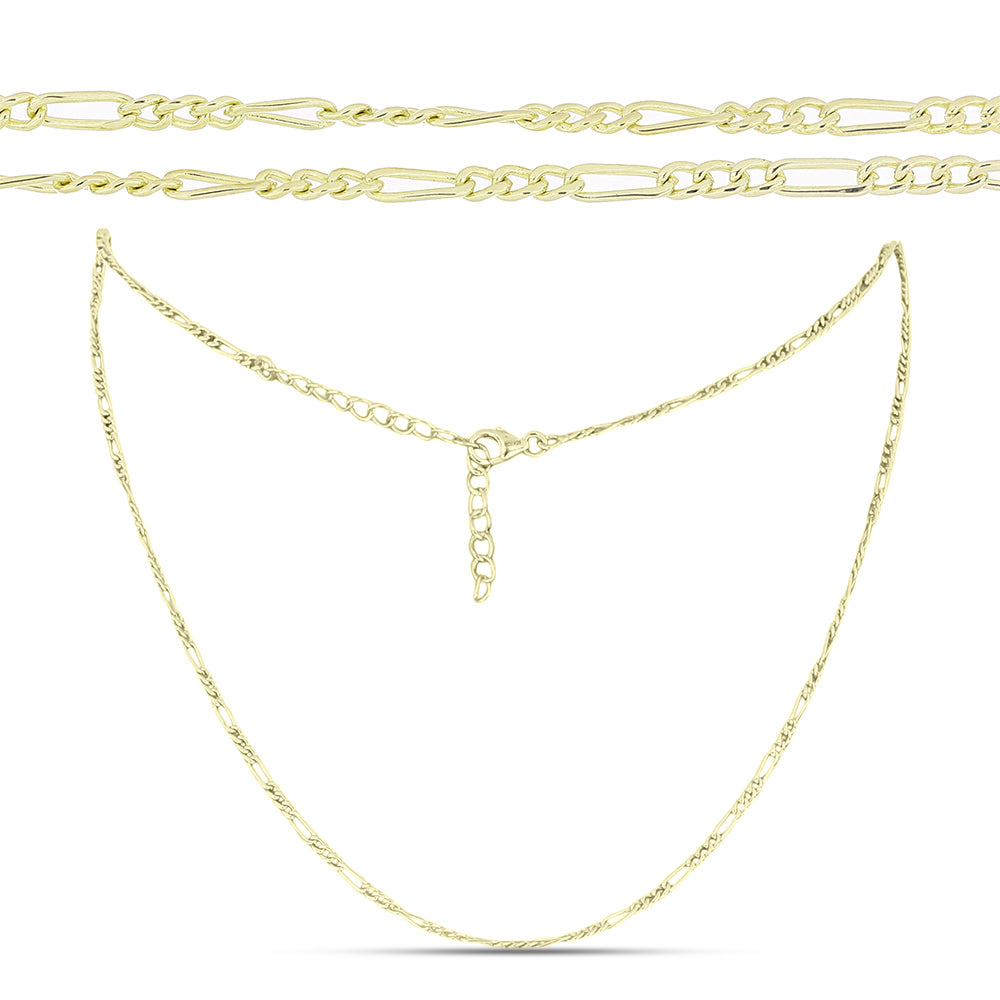 Goldplattierte Silberhalskette 1 