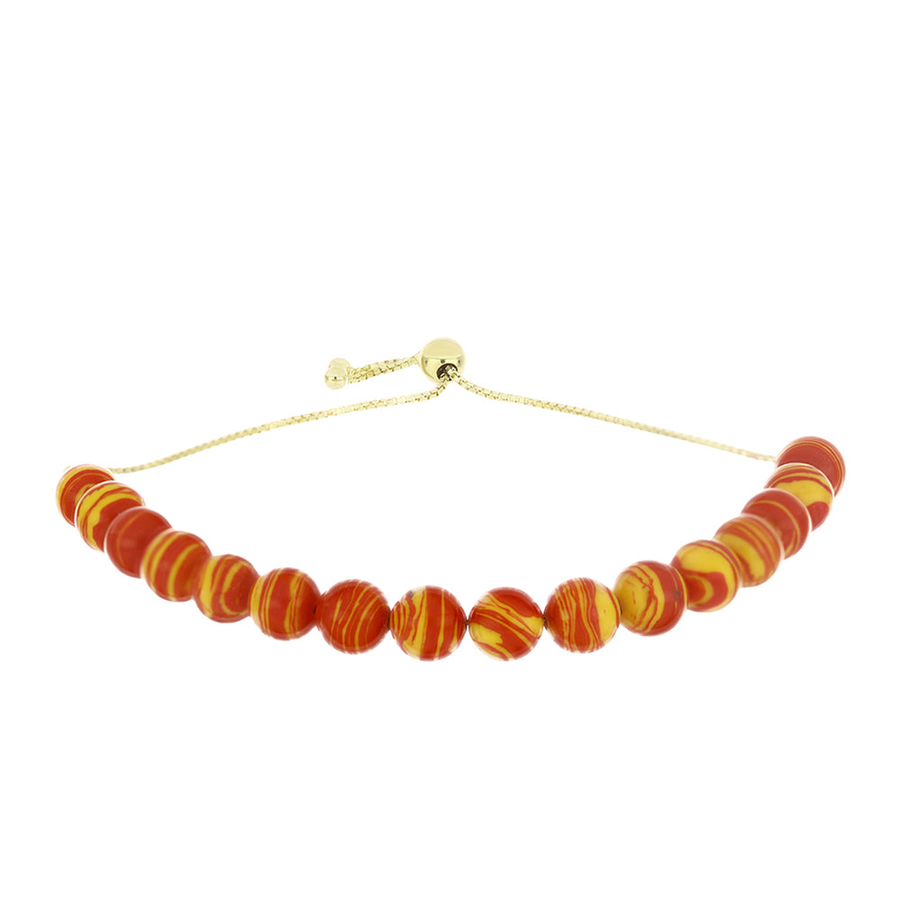 Goldplattiertes Silberarmband mit Löwenpfoten-Jaspis 1 