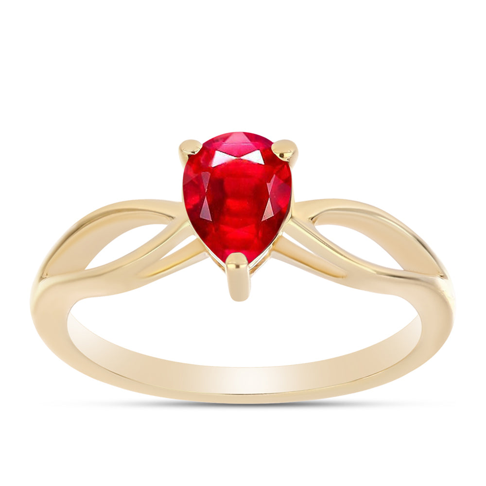 Goldplattierter Silberring mit rotem Achat 3 