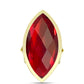 Goldplattierter Silberring mit rotem Achat