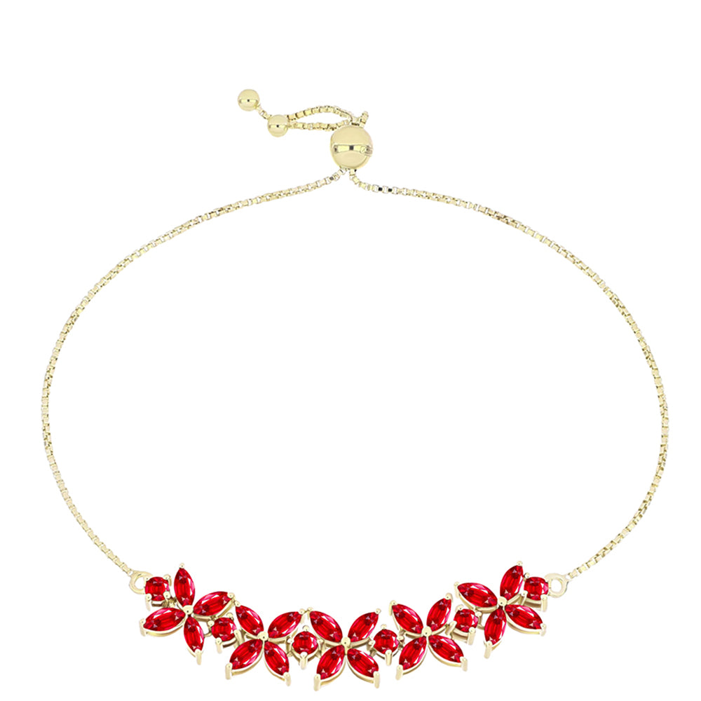 Goldplattiertes Silberarmband mit rotem Achat 1 