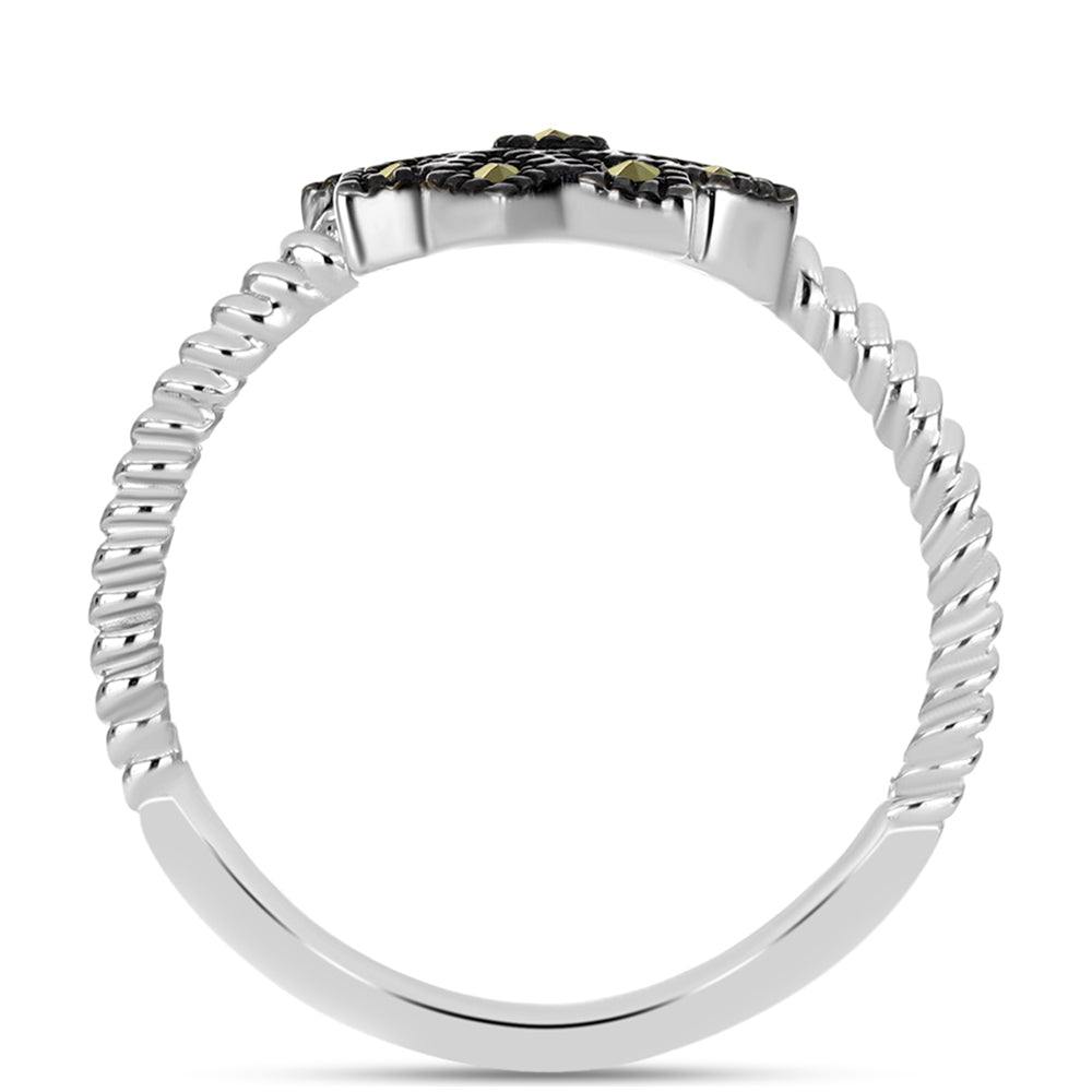 Silberring mit österreichischem Markasit 4 