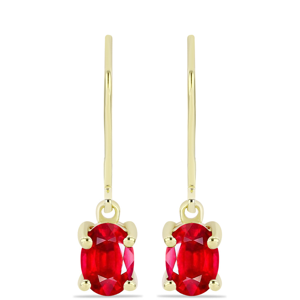 Goldplattierte Silberohrringe mit rotem Achat 1 