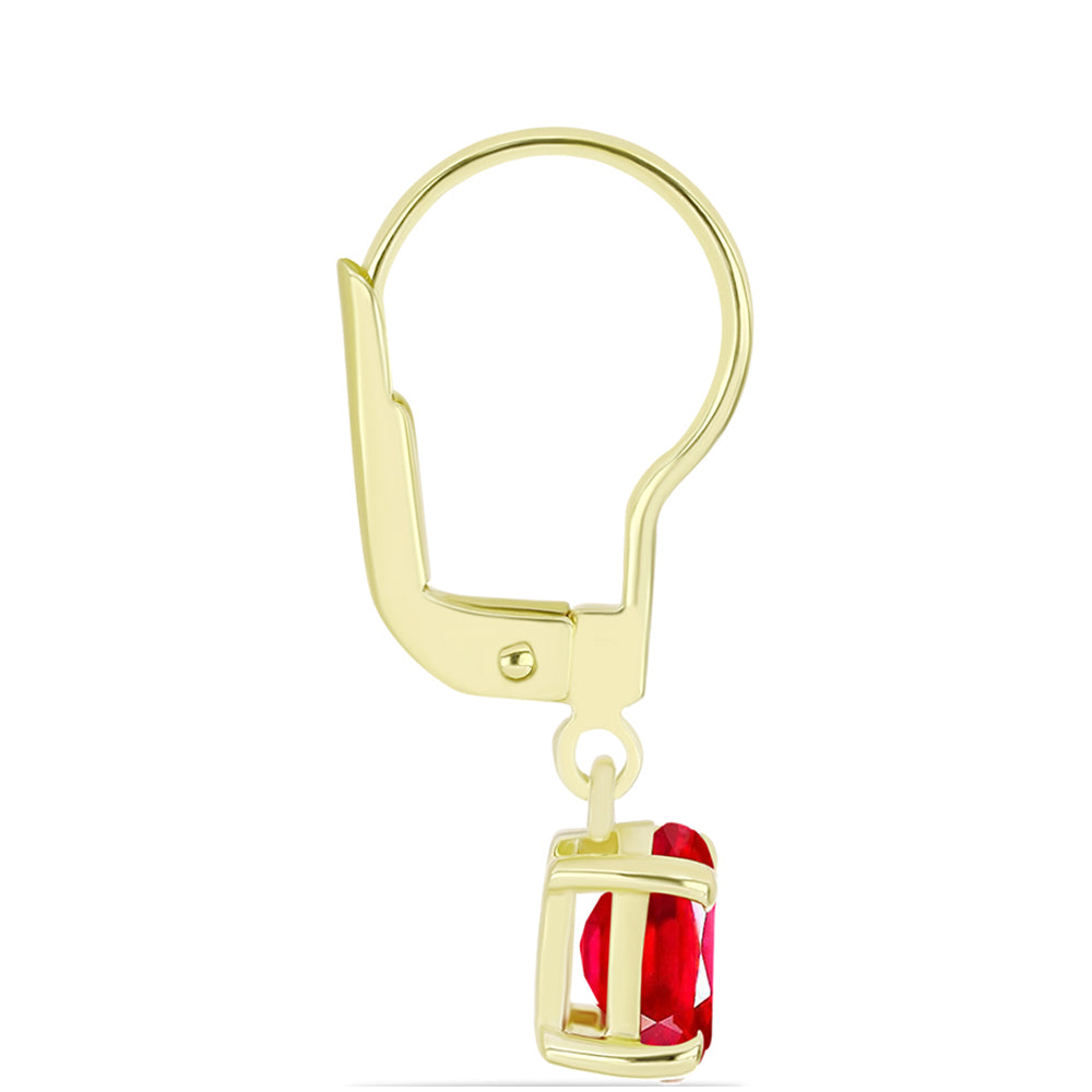 Goldplattierte Silberohrringe mit rotem Achat 2 